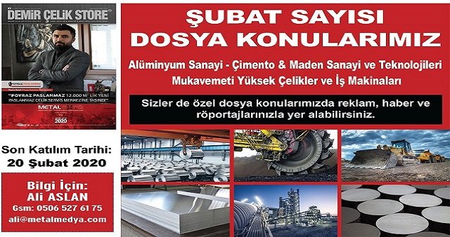 Demir Çelik Store Dergisi  Şubat 2020 Sayısı Hazırlanıyor..