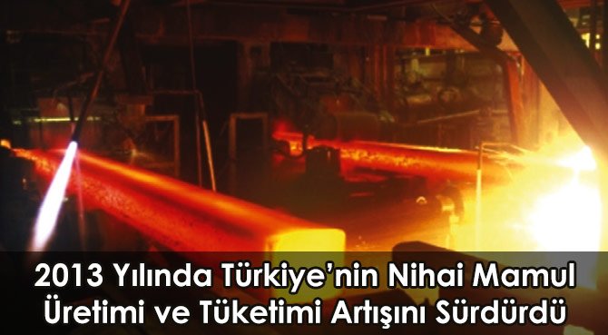 2013 Yılında Türkiye'nin Nihai Mamul Üretimi ve Tüketimi Artışını Sürdürdü