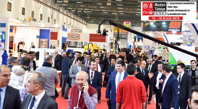 Maden Türkiye 2018 Fuarı'nın Birinci Gününe Yoğun Ziyaretçi İlgisi