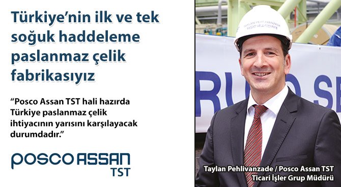 Türkiye'nin ilk ve tek soğuk haddeleme paslanmaz çelik fabrikasıyız