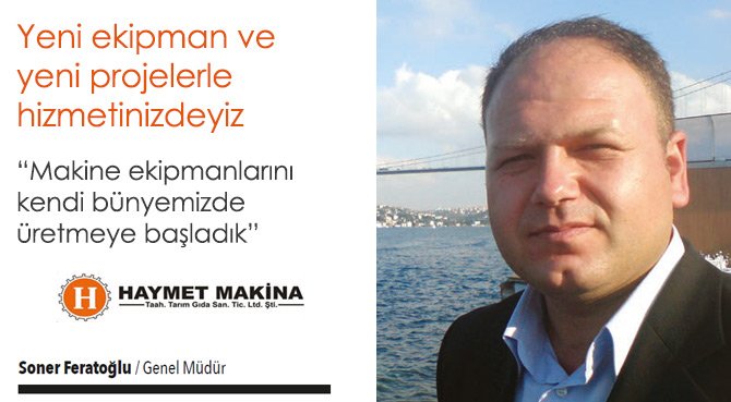 Yeni ekipman ve yeni projelerle hizmetinizdeyiz