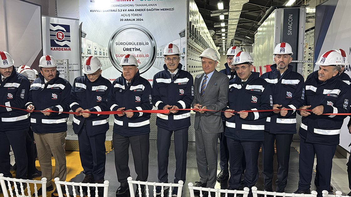 KARDEMİR Kuvvet Santrali 3.3kV Ana Enerji Dağıtım Merkezini Hizmete Aldı