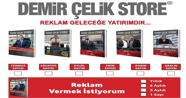 DEMİR ÇELİK STORE DERGİSİ REKLAM