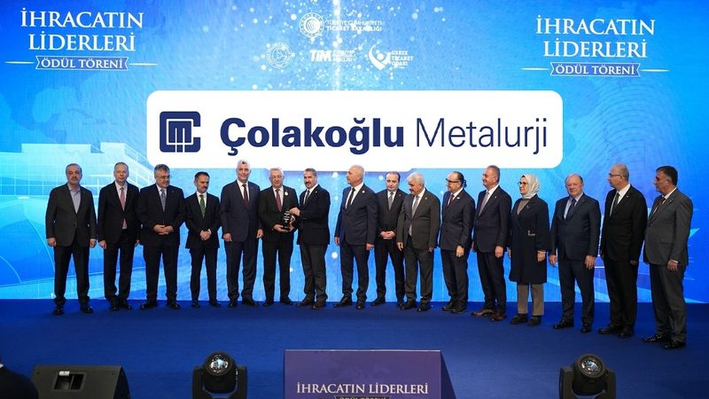 Çolakoğlu Metalurji'ye ihracatın liderleri ödülü