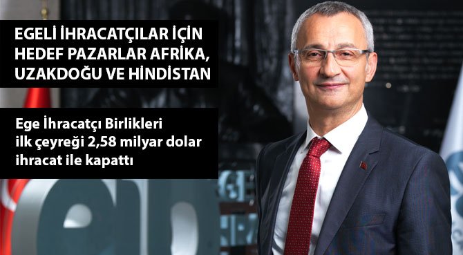 Ege İhracatçı Birlikleri ilk çeyreği 2,58 milyar dolar ihracat ile kapattı