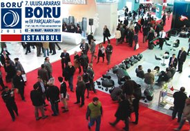Dünya Boru Endüstrisi,  İstanbul Fuar Merkezi'nde