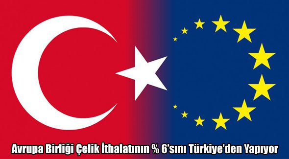 Avrupa Birliği Çelik İthalatının % 6'sını Türkiye'den Yapıyor