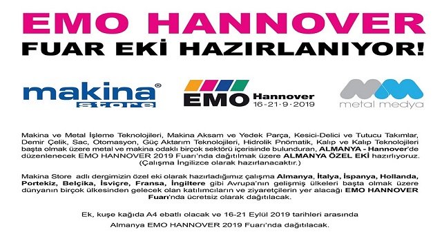MAKİNA STORE EMO HANNOVER FUAR EKİ HAZIRLIYOR.