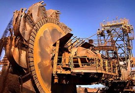 Rio Tinto zengin demir maden damarlarını kazıyor 