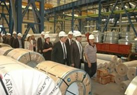 Garanti Bankası Genel Müdürü Özen, MMK Atakaş Fabrikaları'nı İnceledi