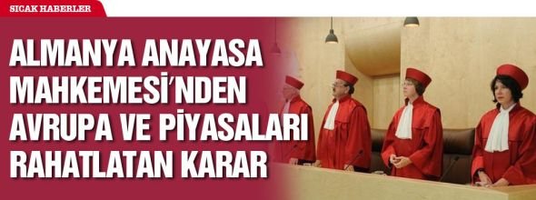 Yargıçlardan Euro’ya destek