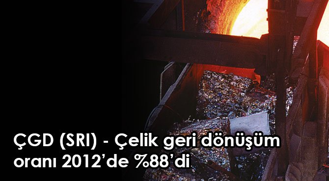 ÇGD (SRI) - Çelik geri dönüşüm oranı 2012'de %88'di