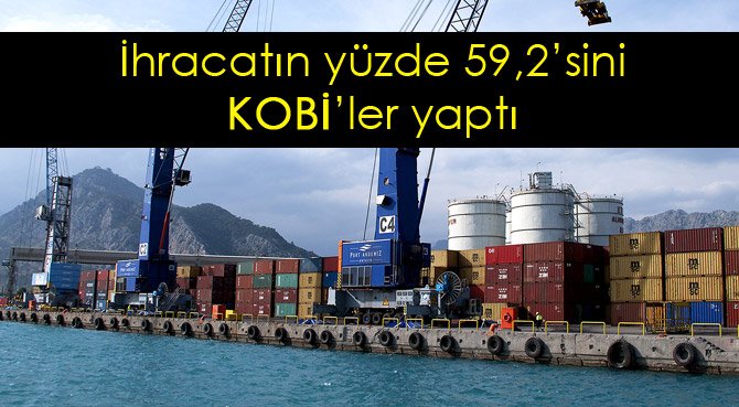 İhracatın yüzde 59,2'sini KOBİ'ler yaptı