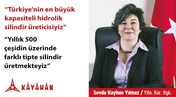 Türkiye'nin en büyük kapasiteli hidrolik silindir üreticisiyiz