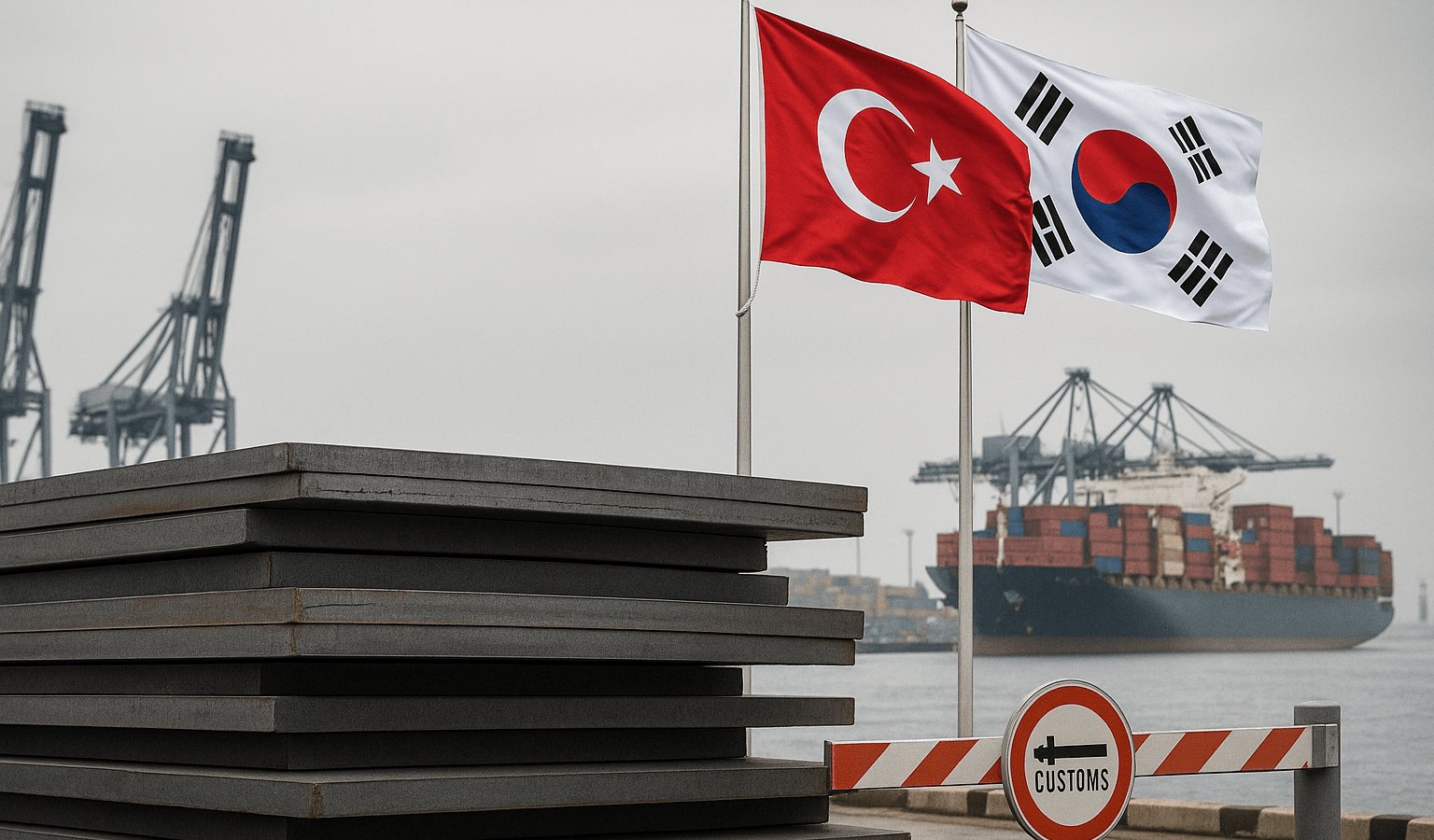 Güney Kore yassı çelik ürünlerine  damping önlemi uygulanacak