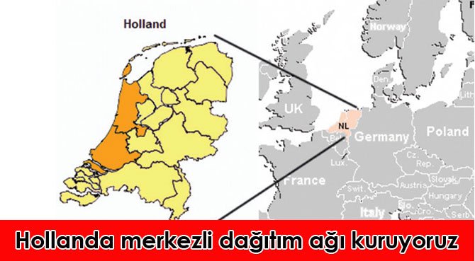 Hollanda merkezli dağıtım ağı kuruyoruz