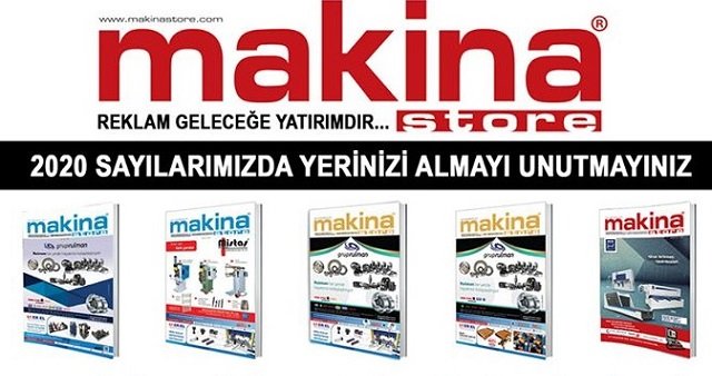Makina store Dergisi 2020 sayılarında Reklam ve Haber çalışmalarınızla yerinizi almayı unutmayınız ..