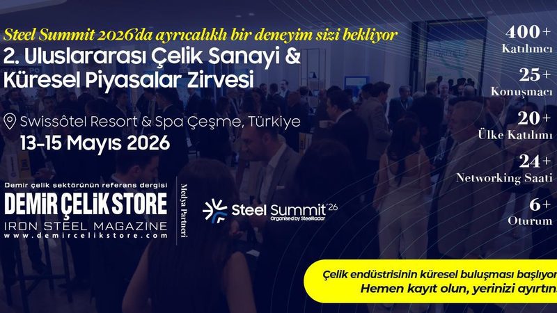 Steel Summit 2026, Küresel Çelik Sektörünü İkinci Kez Çeşme'de Buluşturacak