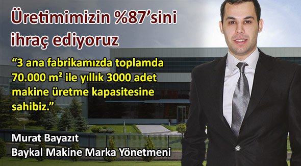 Üretimimizin %87'sini ihraç ediyoruz