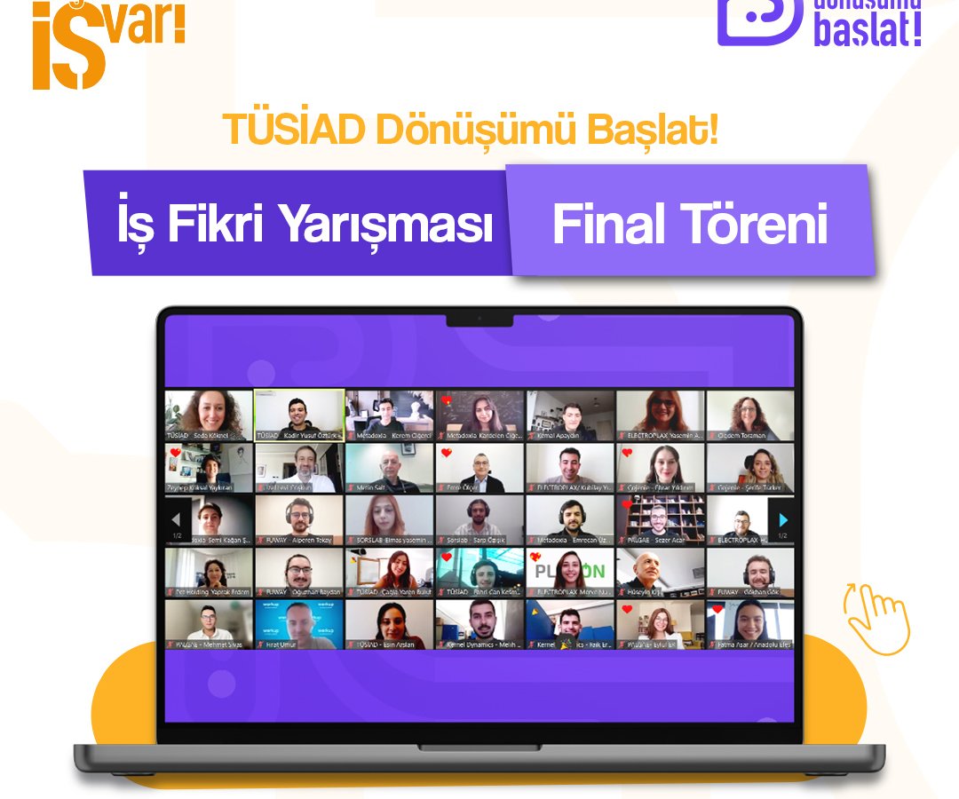 TÜSİAD Dönüşümü Başlat! İş Fikri Yarışması  Ödülleri Sahiplerini Buldu