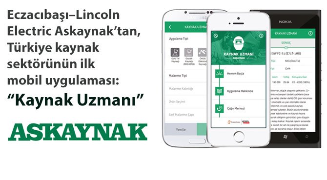 Eczacıbaşı–Lincoln Electric Askaynak'tan, Türkiye kaynak sektörünün ilk mobil uygulaması: Kaynak Uzmanı