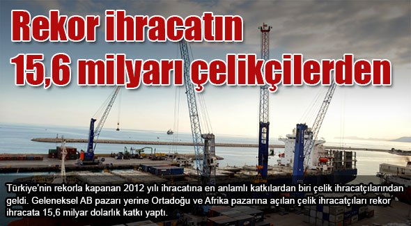 İhracat rekoruna çelikçilerden büyük katkı