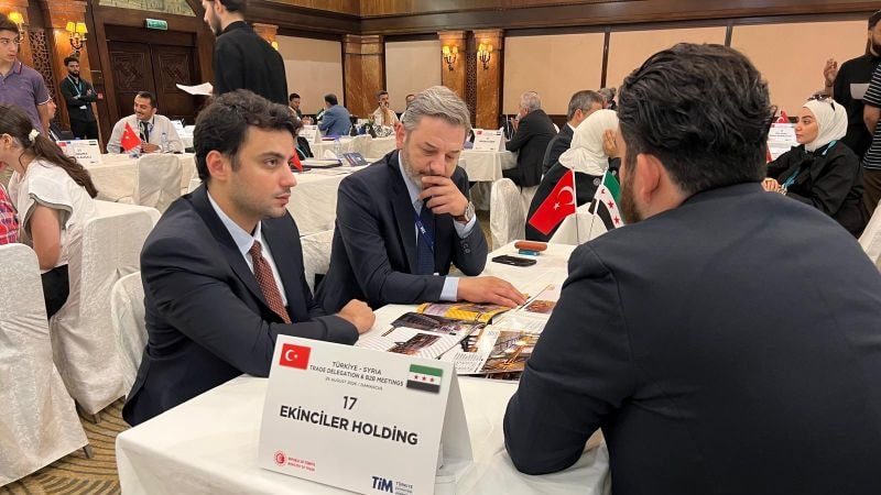 Ekinciler Holding, Şam’daki Türkiye-Suriye Ticaret Heyeti’ne katıldı