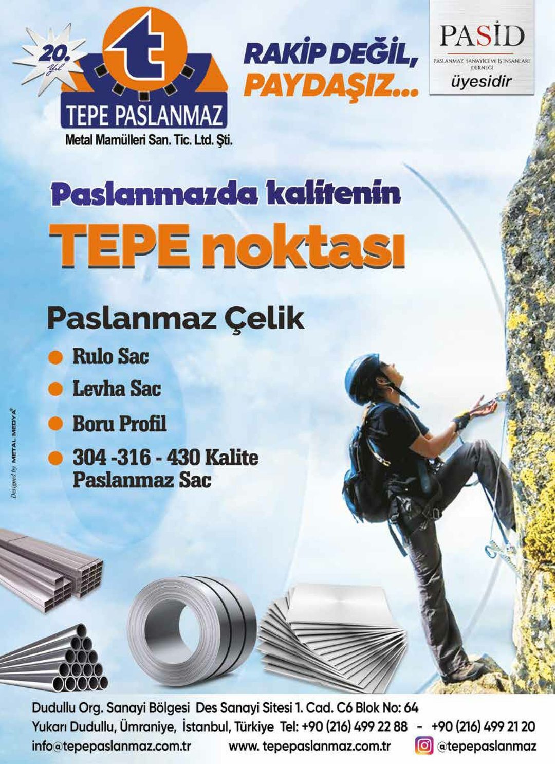Paslanmaz Çelik Dünyası · 10. Sayı · Ocak-Şubat 2026 · 84