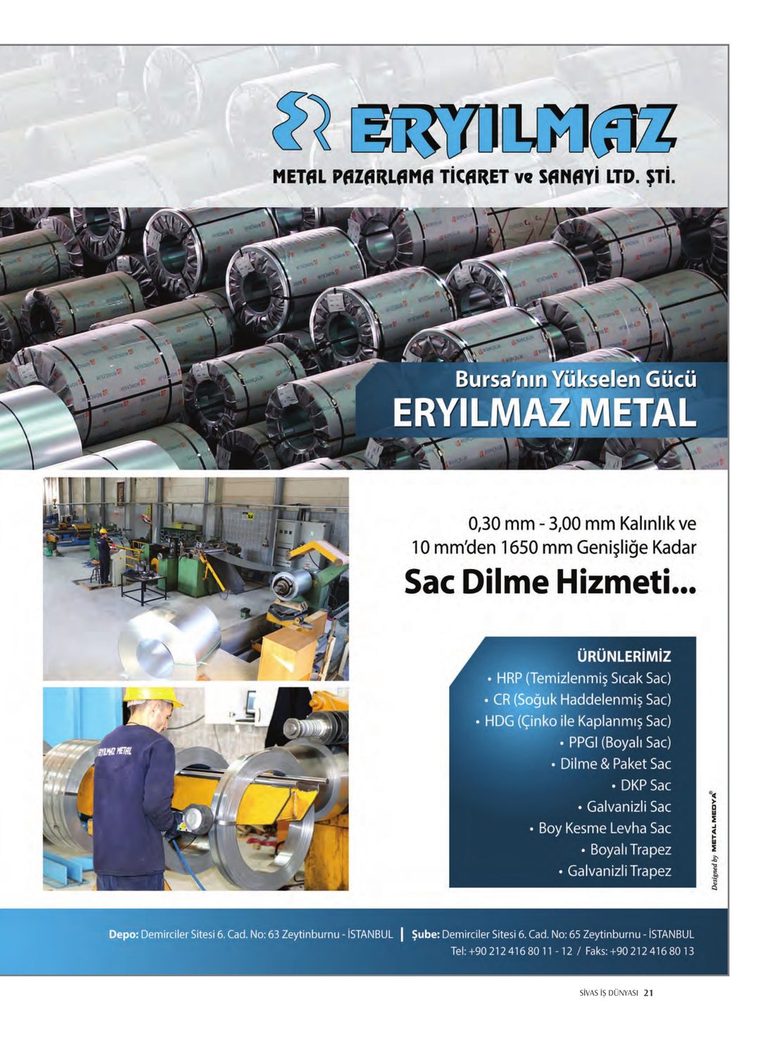 Sivas İş Dünyası · 14. Sayı · Ekim-Aralık 2018 · 23