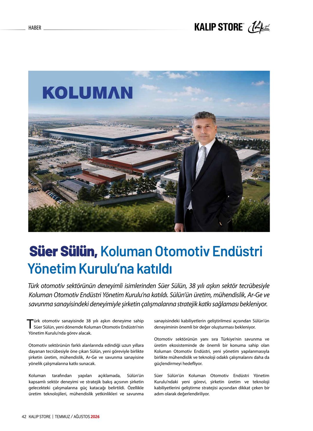 Kalıp Store · 79. Sayı · Temmuz-Ağustos 2026 · 44