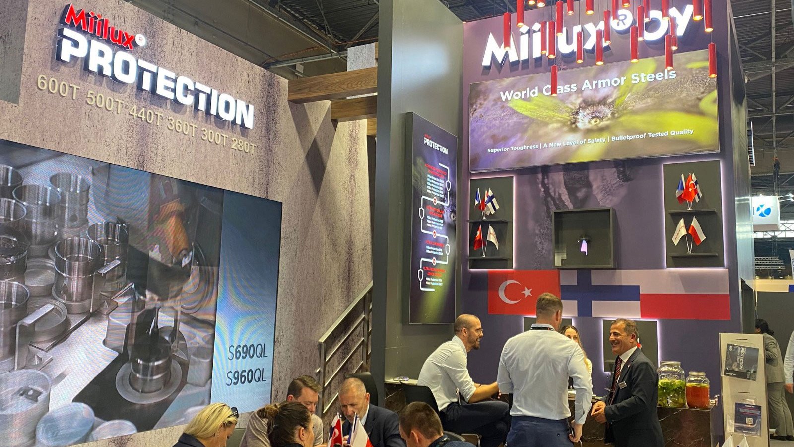 Miilux OY, yeni zırh çeliklerini  Eurosatory Fuarı’nda tanıttı