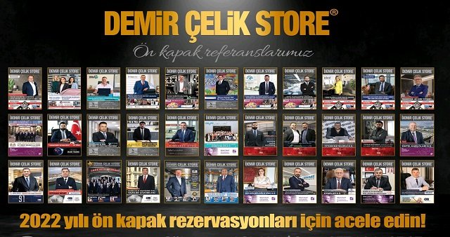 Demir Çelik Store Dergisi 2022 Ön kapak Reklam çalışmaları 