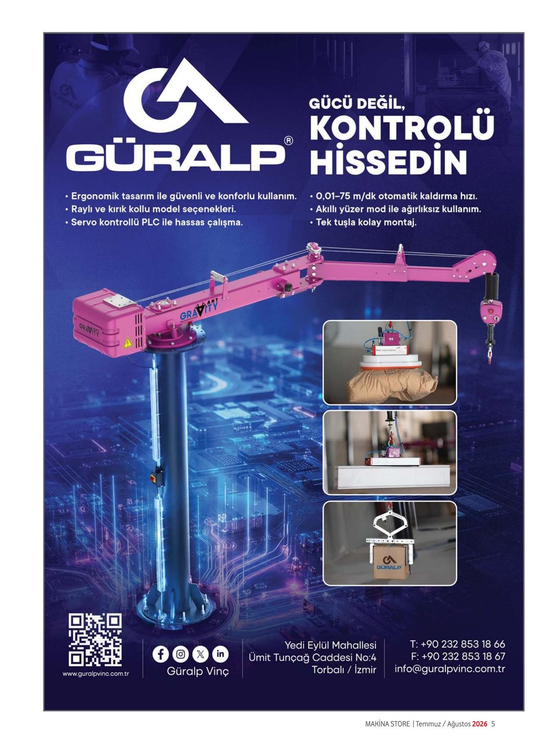 Makina Store · 103. Sayı · Temmuz-Ağustos 2026 · 7