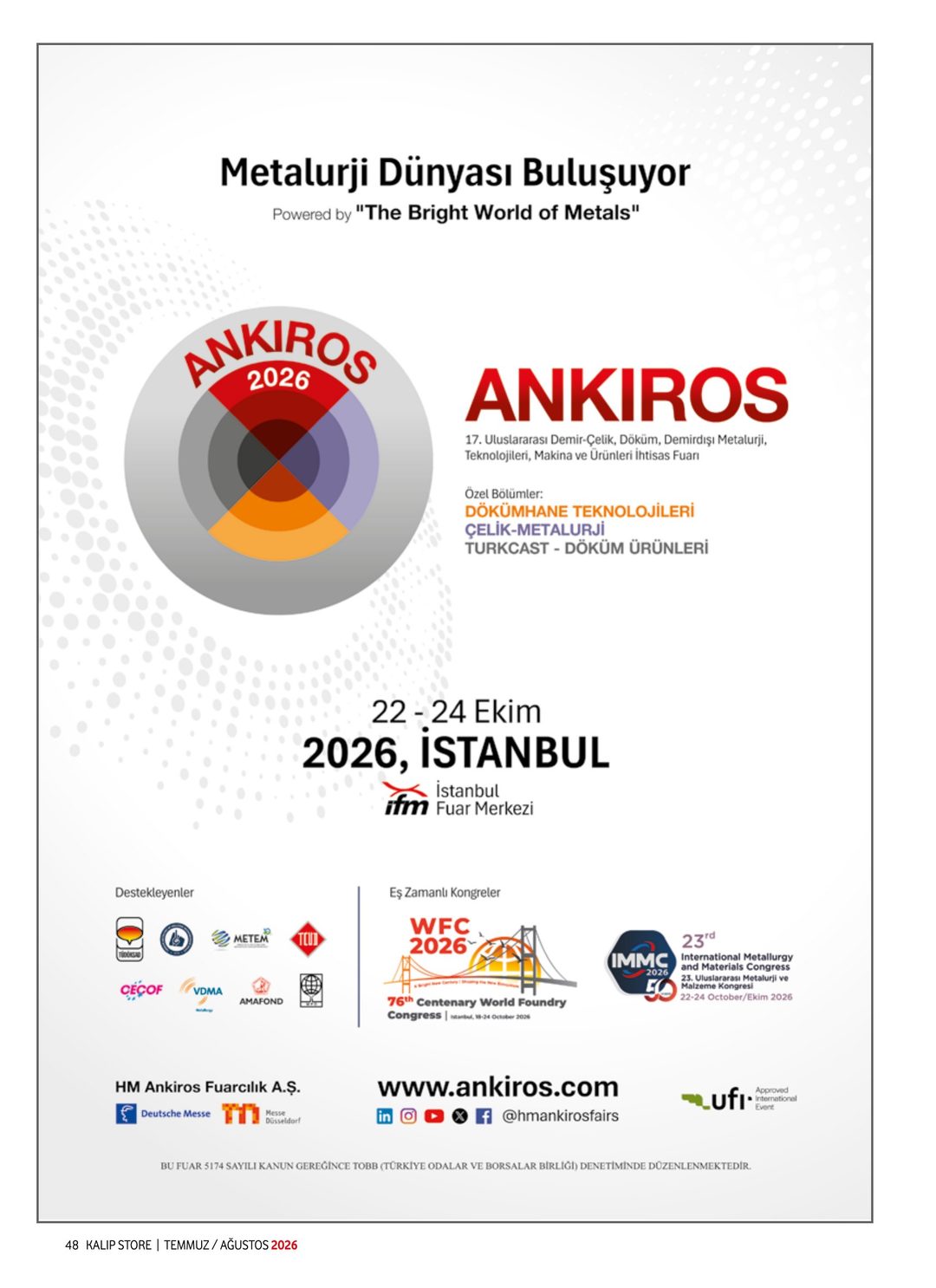 Kalıp Store · 79. Sayı · Temmuz-Ağustos 2026 · 50
