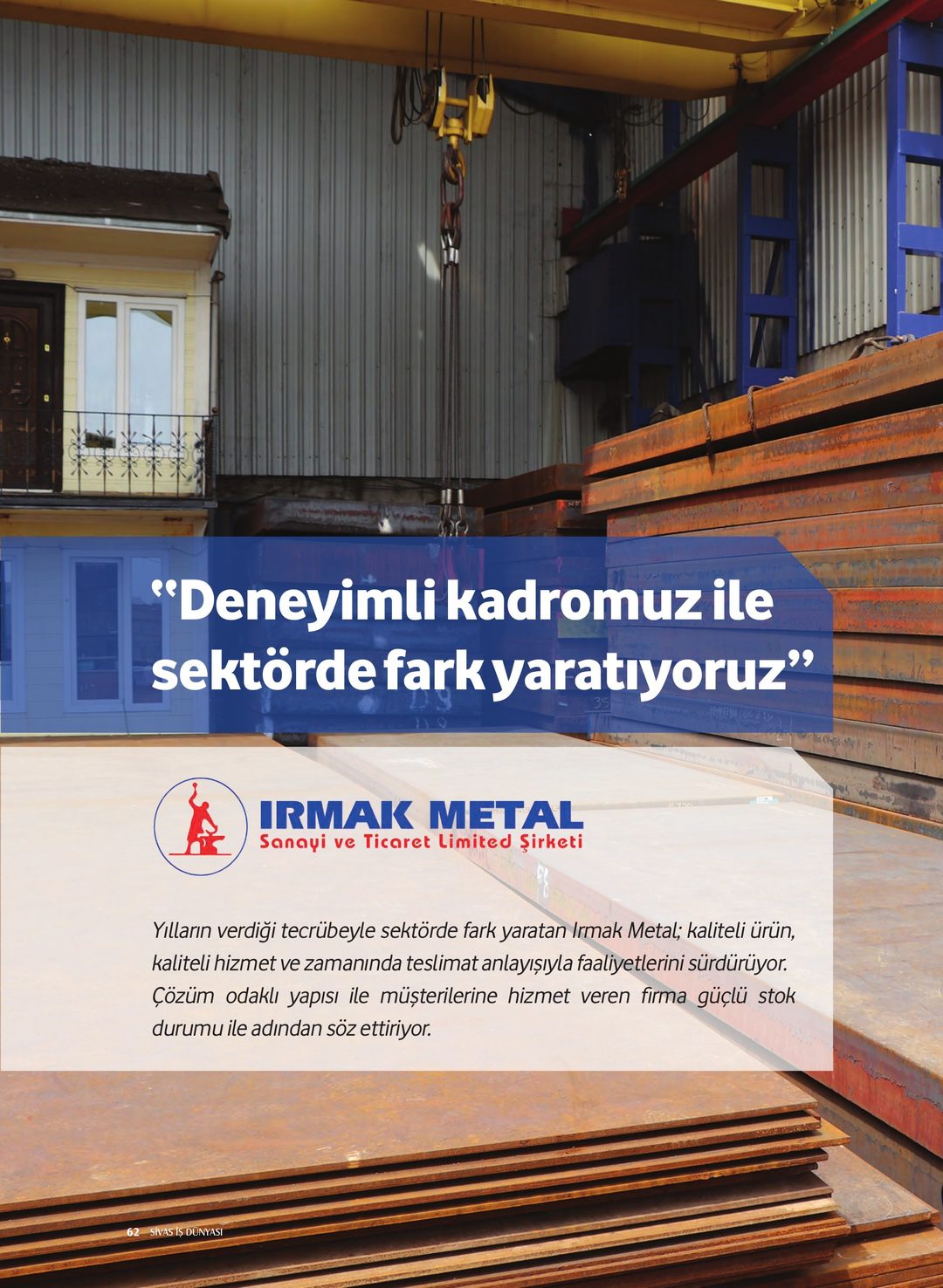 Sivas İş Dünyası · 14. Sayı · Ekim-Aralık 2018 · 64
