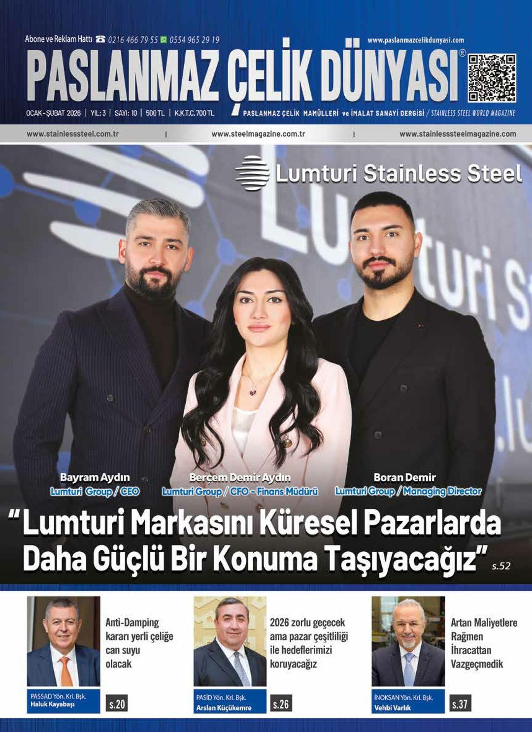 Paslanmaz Çelik Dünyası son sayı kapağı