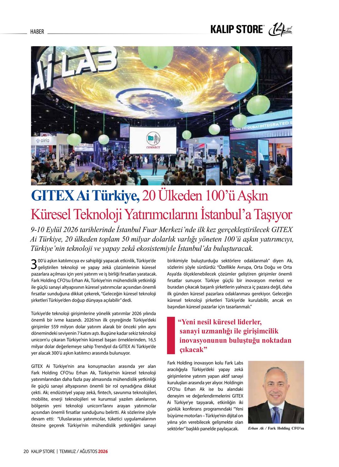 Kalıp Store · 79. Sayı · Temmuz-Ağustos 2026 · 22