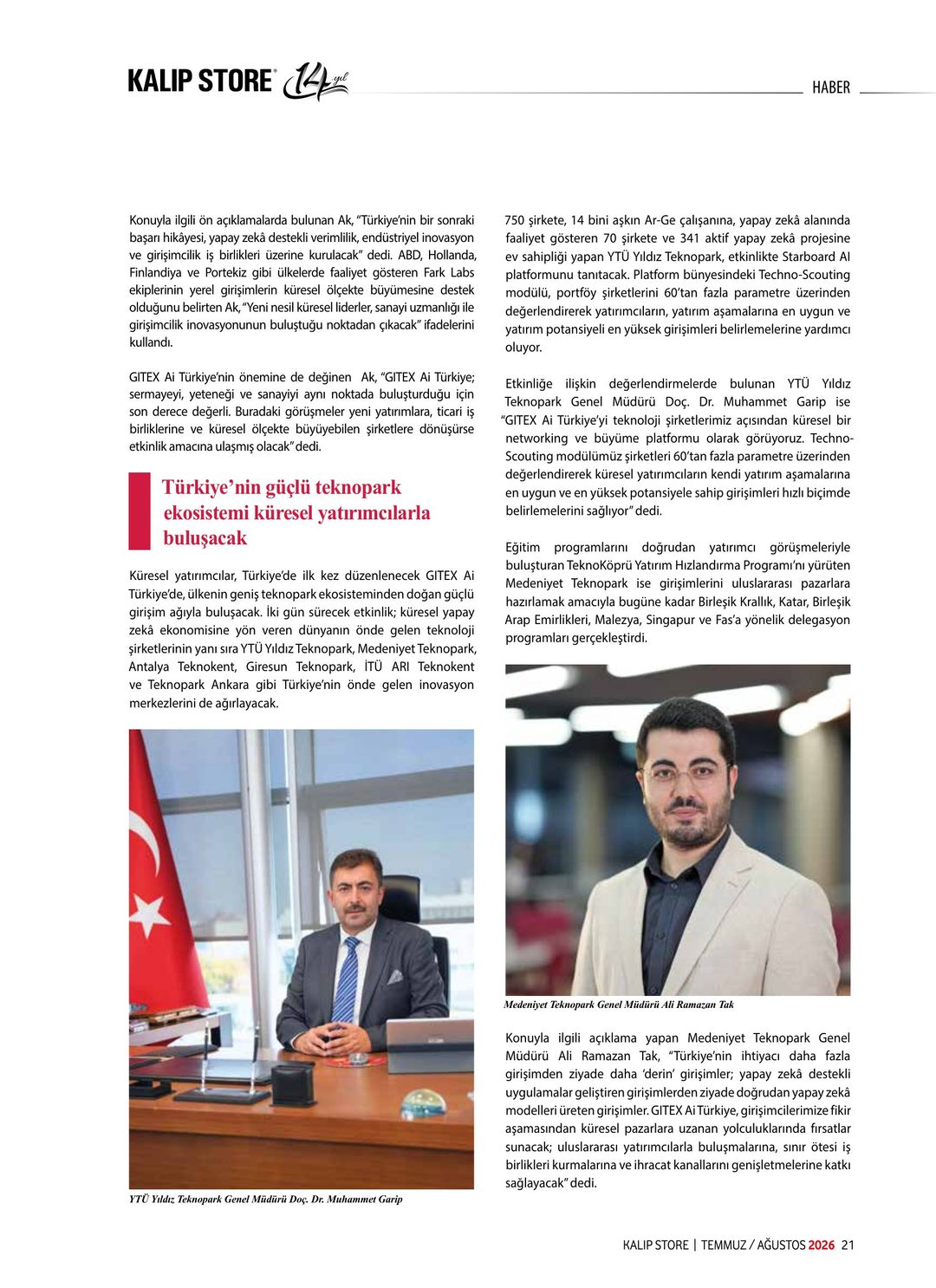 Kalıp Store · 79. Sayı · Temmuz-Ağustos 2026 · 23