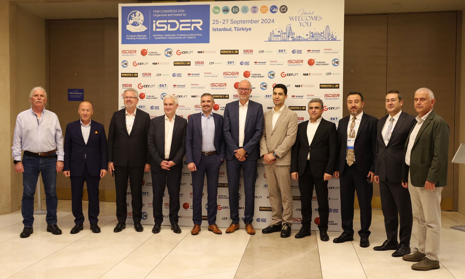Avrupa İstif Makinaları Federasyonu (FEM) Kongresi İstanbul’da yapıldı