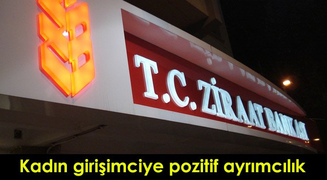 Kadın girişimciye pozitif ayrımcılık