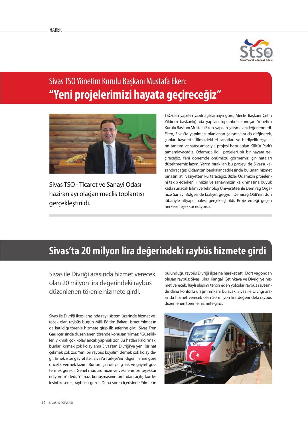 Sivas İş Dünyası · 14. Sayı · Ekim-Aralık 2018 · 44