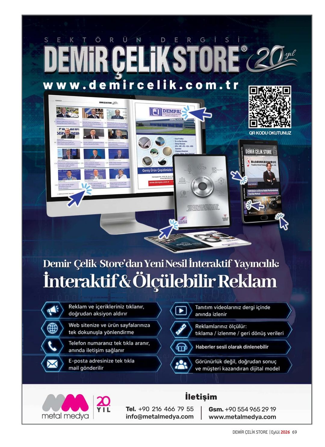 Demir Çelik Store · 237. Sayı · Eylül 2026 · 73