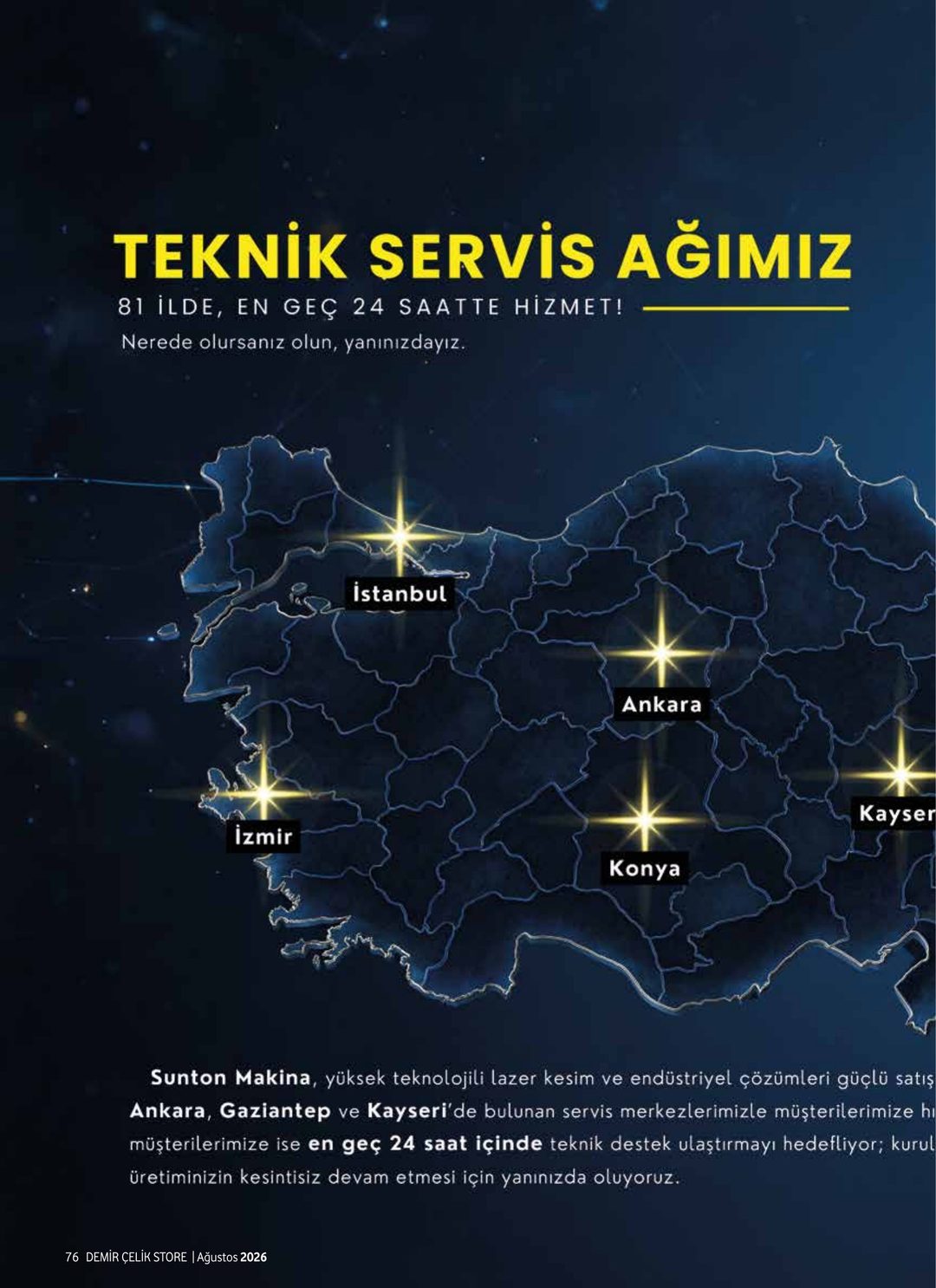 Demir Çelik Store · 236. Sayı · Ağustos 2026 · 80
