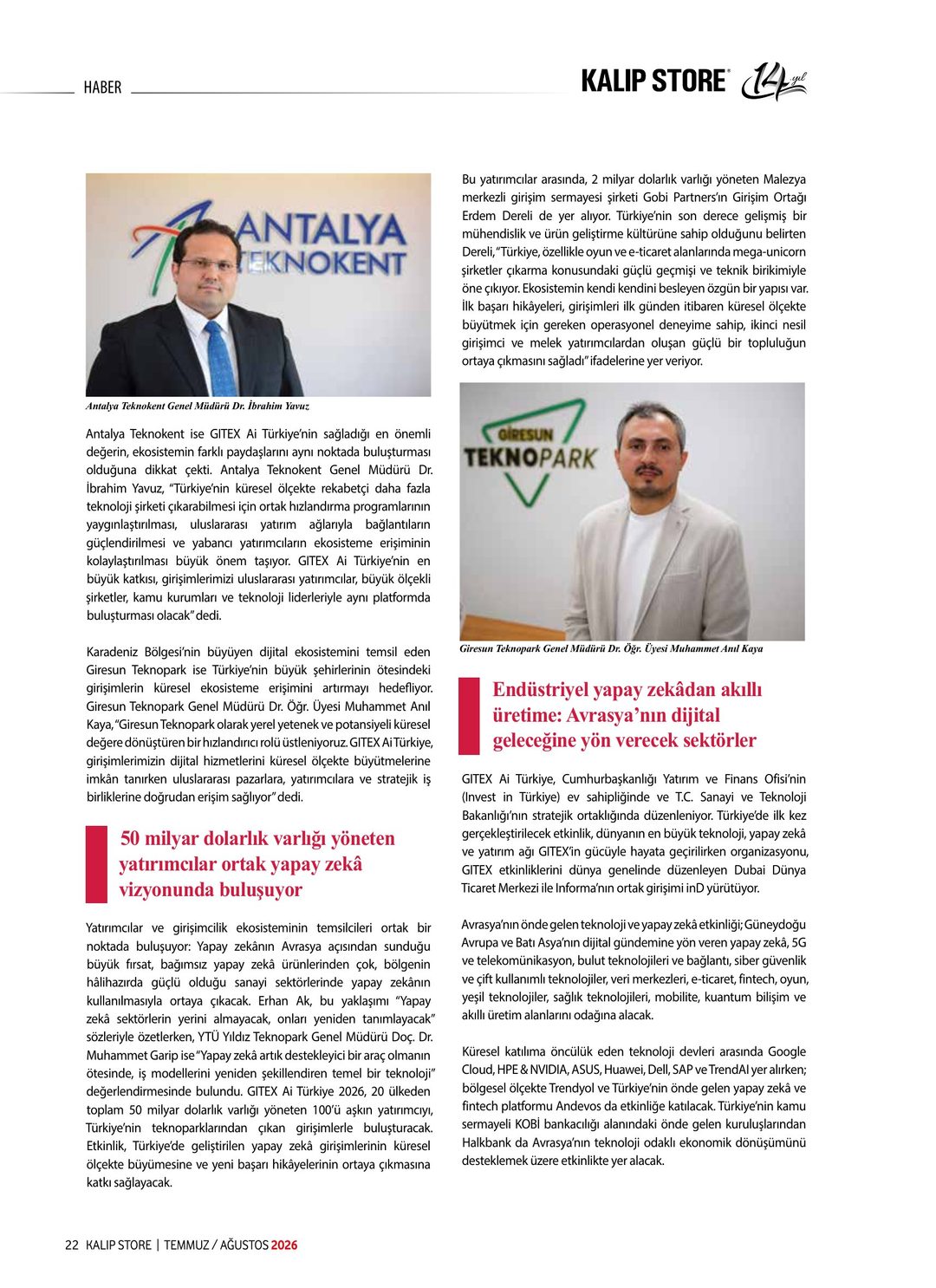 Kalıp Store · 79. Sayı · Temmuz-Ağustos 2026 · 24