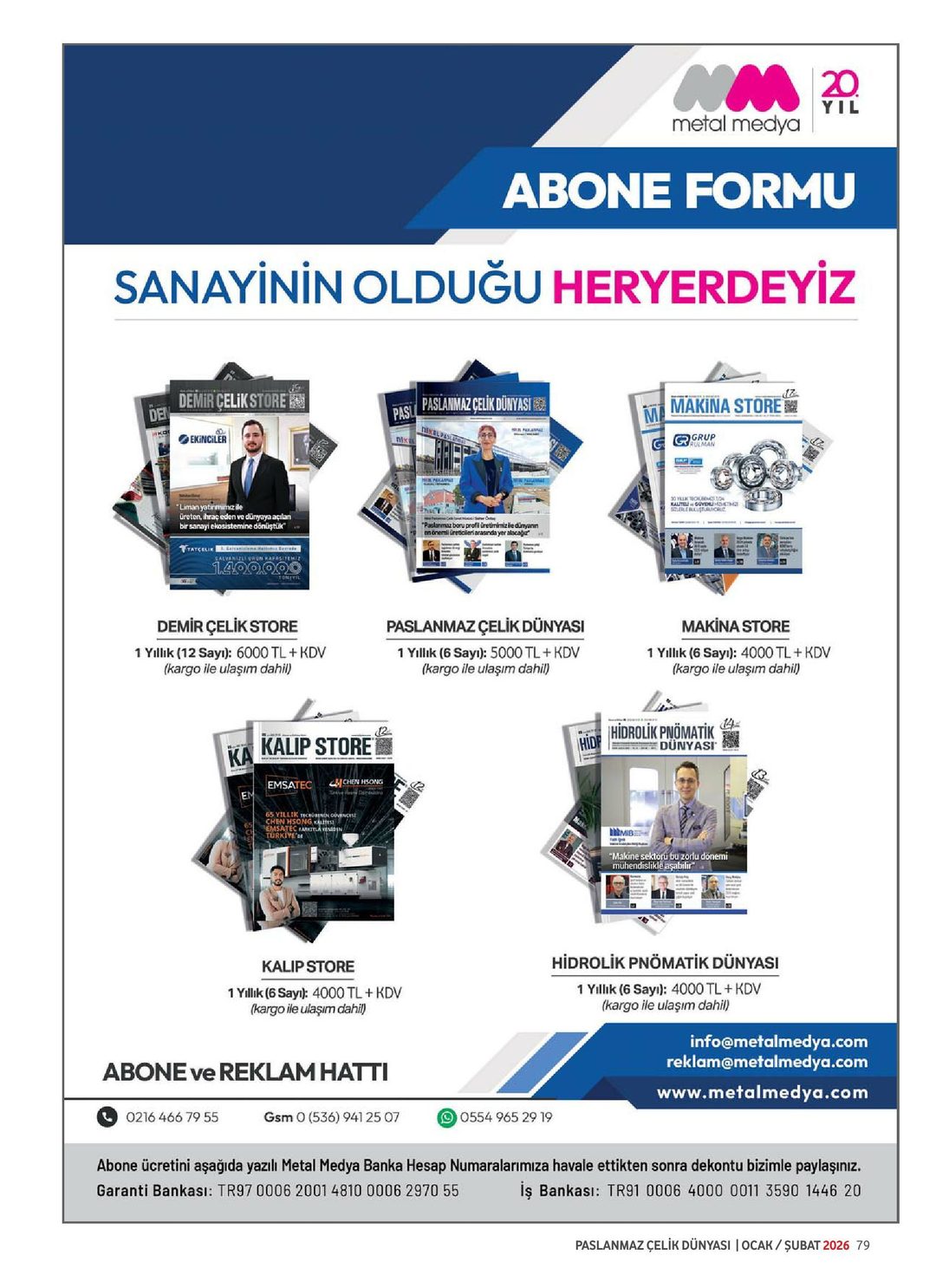Paslanmaz Çelik Dünyası · 10. Sayı · Ocak-Şubat 2026 · 81