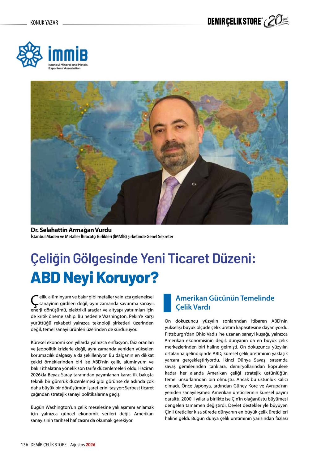 Demir Çelik Store · 236. Sayı · Ağustos 2026 · 144