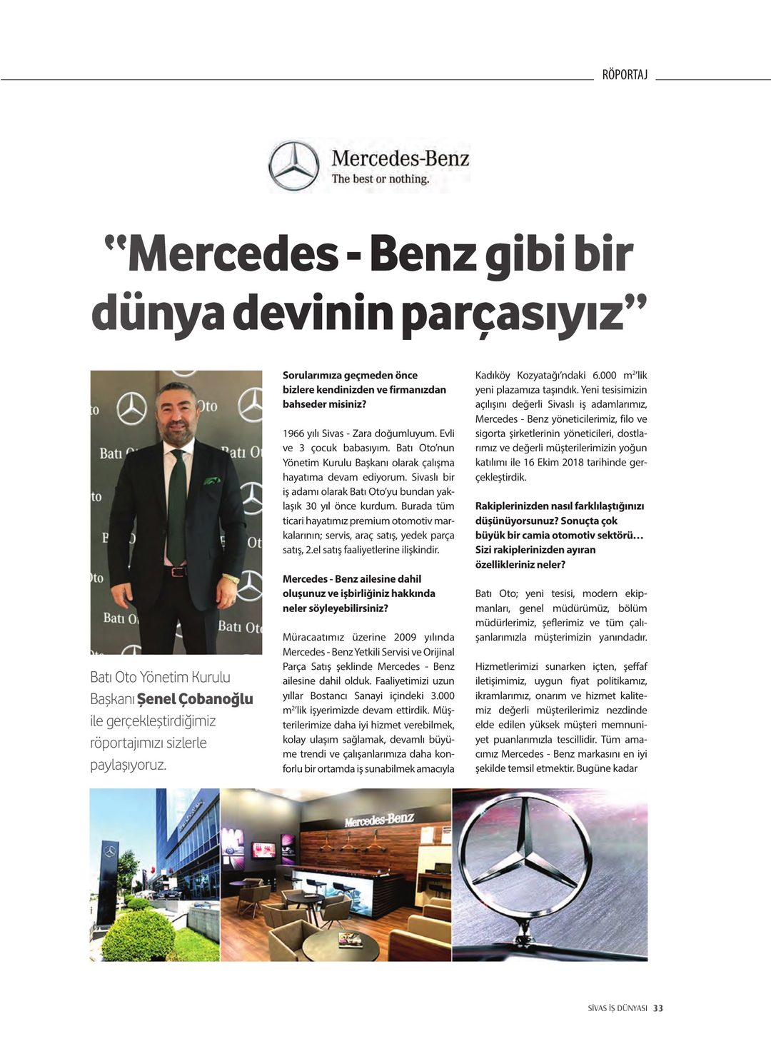 Sivas İş Dünyası · 14. Sayı · Ekim-Aralık 2018 · 35
