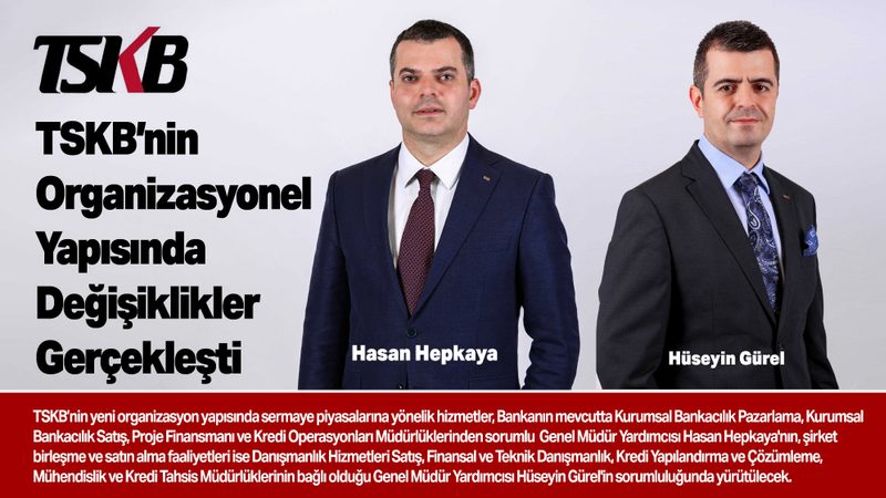 TSKB’nin Organizasyonel Yapısında Değişiklikler Gerçekleşti