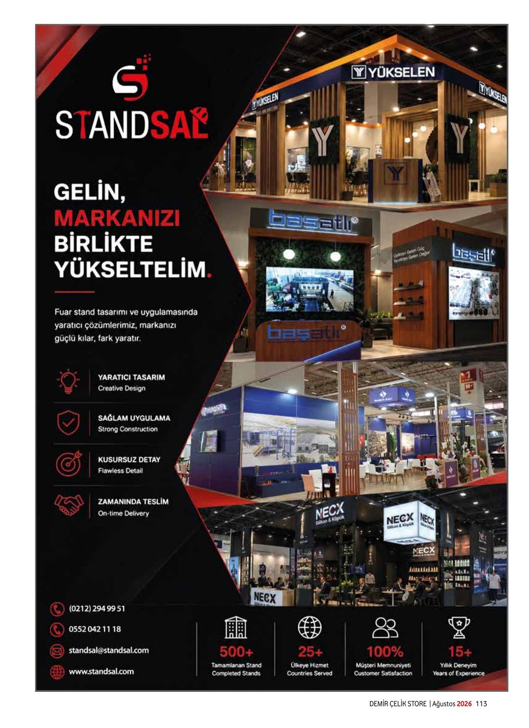 Demir Çelik Store · 236. Sayı · Ağustos 2026 · 121