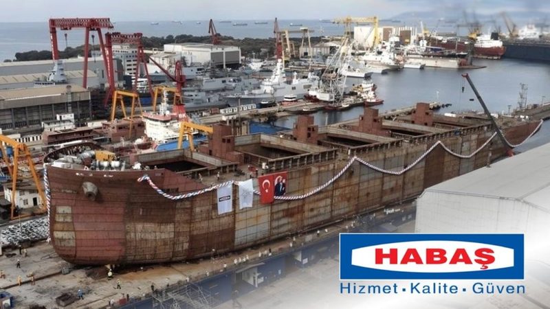HABAŞ’ın 40 bin DWT’lik Gülsel Hanım gemisi denize indirildi